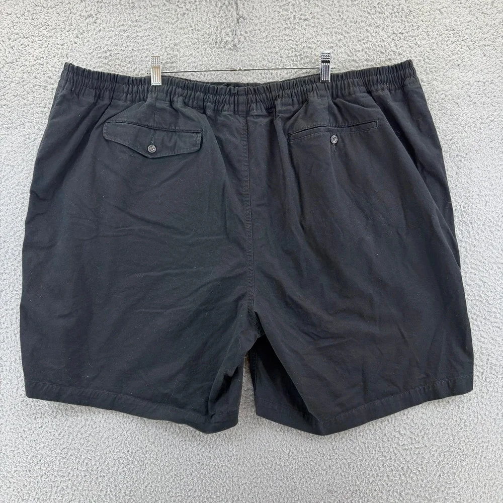 Polo Ralph Lauren Mens Black Stretch Classic Fit Elastic Waist Shorts Size 4XB